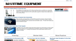 Desktop Screenshot of news.maritimeequipment.com
