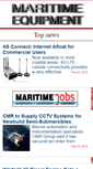 Mobile Screenshot of news.maritimeequipment.com